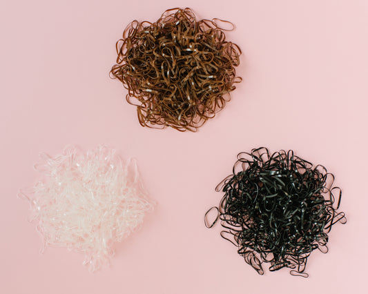 500-Count Brown Hair Elastics | PONYPICK®
