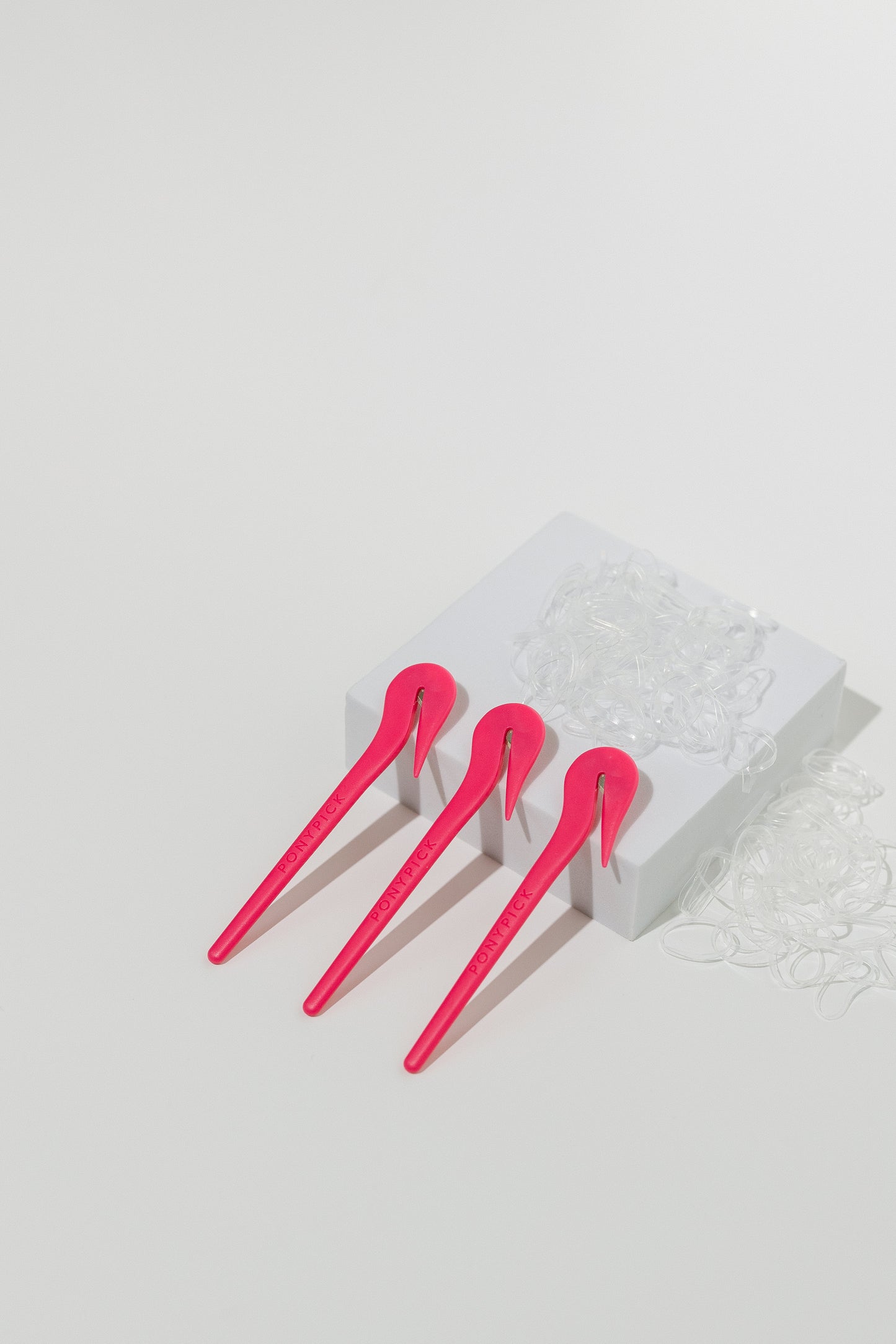 The Pony Pick + Clear Elastics