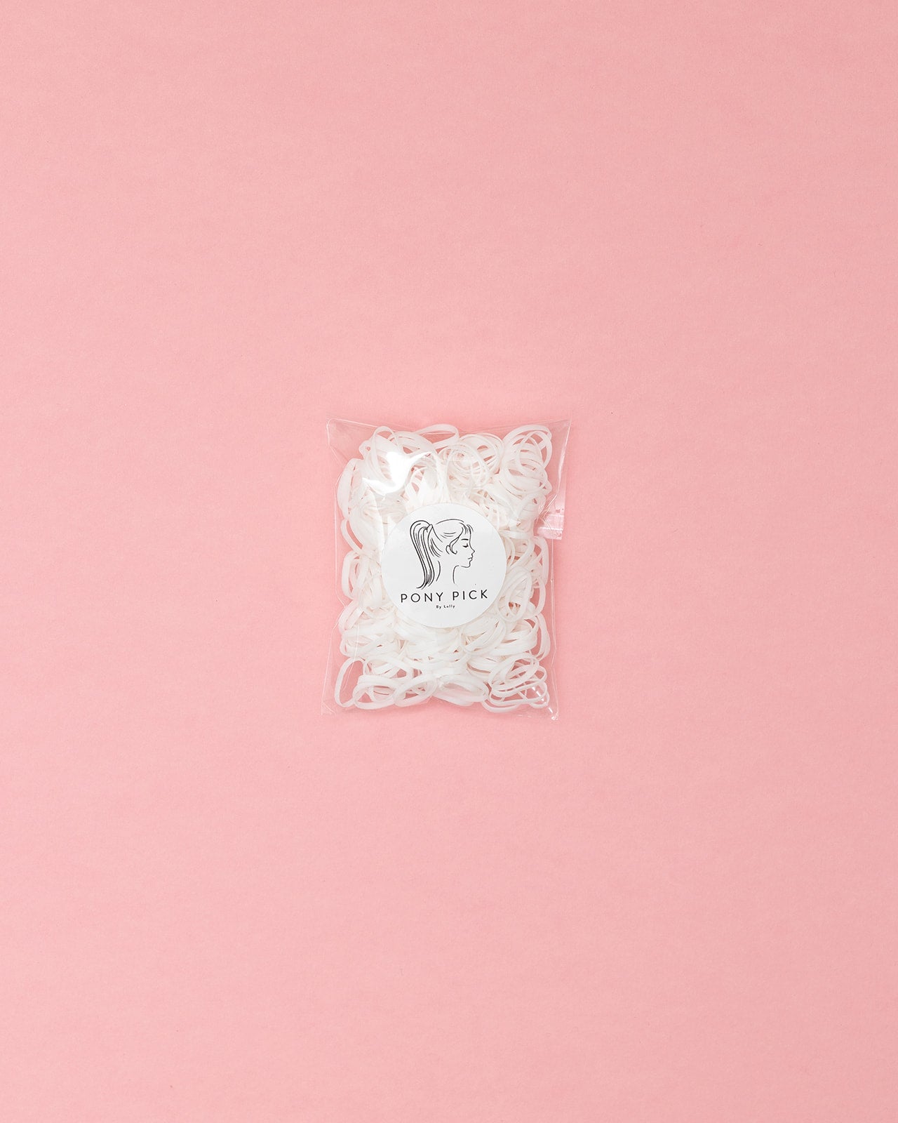 Colored Plastic Elastics: red, purple, white, pink