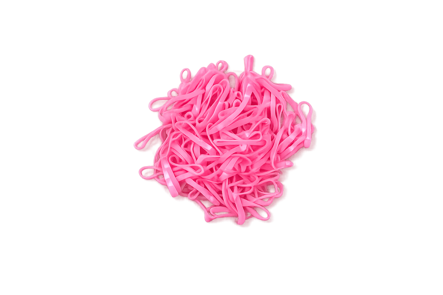 Pink Hair Elastics | 100 Count Pop-Top Tube