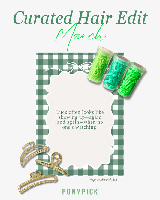 Curated Hair Edit: Hair elastics bundle for all hair types