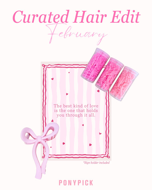 Curated Hair Edit: Hair elastics bundle for all hair types