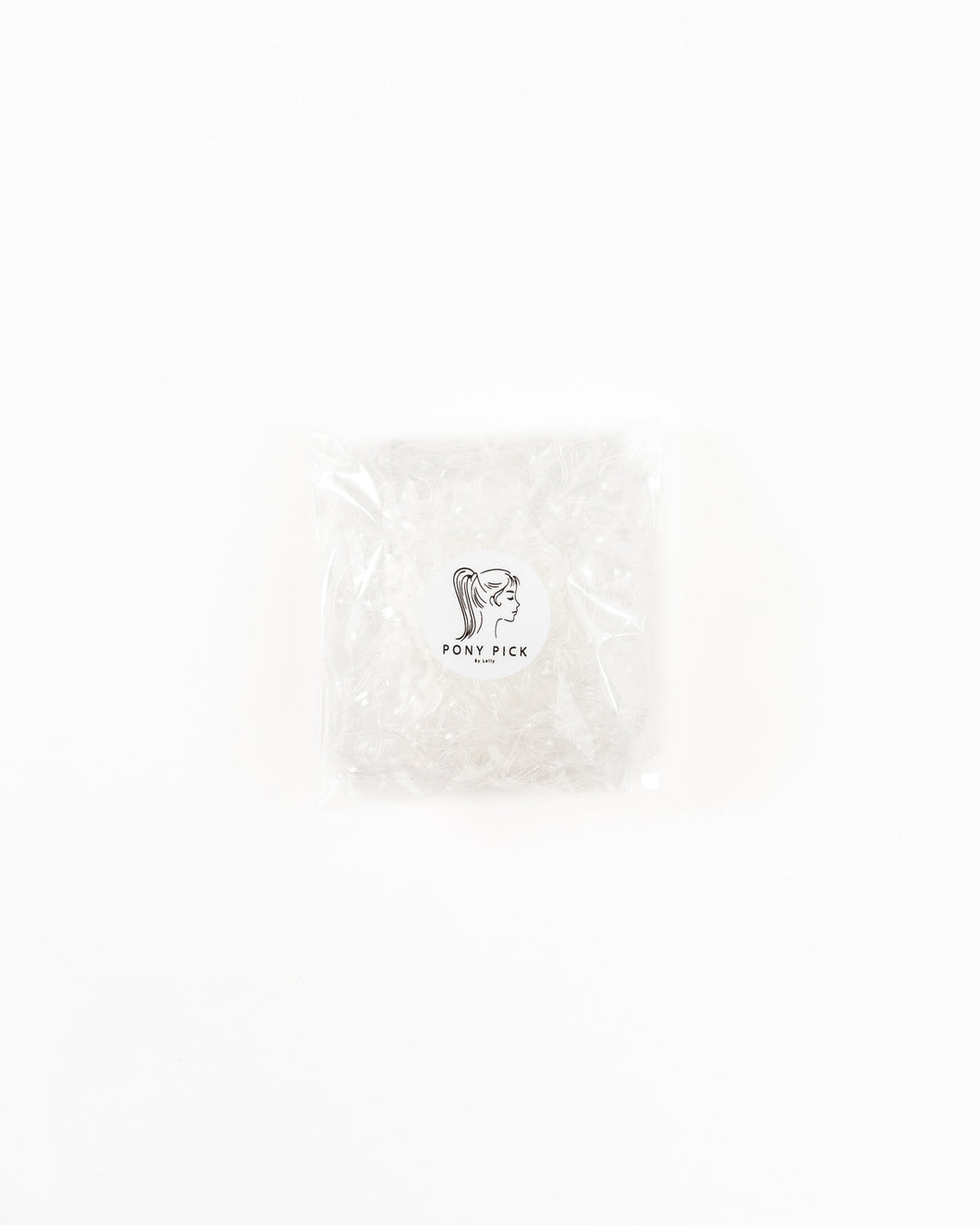 The Pony Pick Clear Plastic Elastics