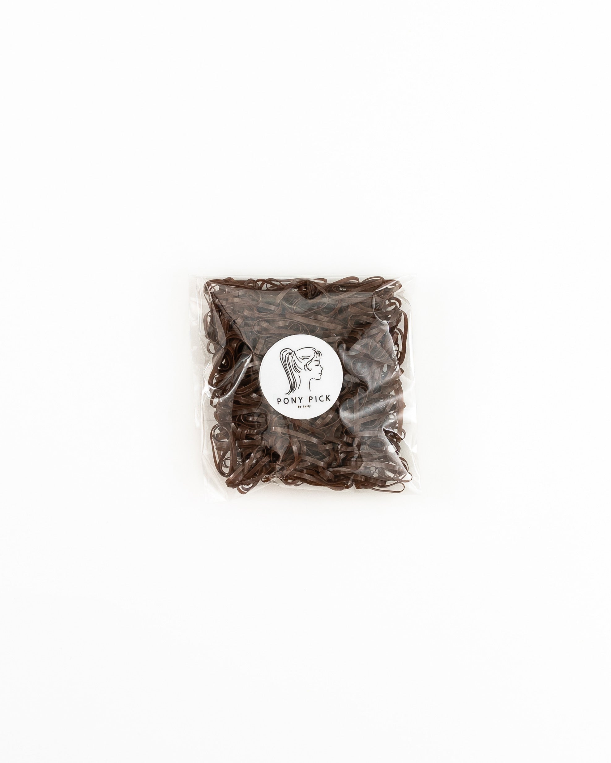Brown plastic elastics The Pony Pick