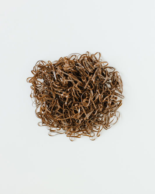 500-Count Brown Hair Elastics | PONYPICK®
