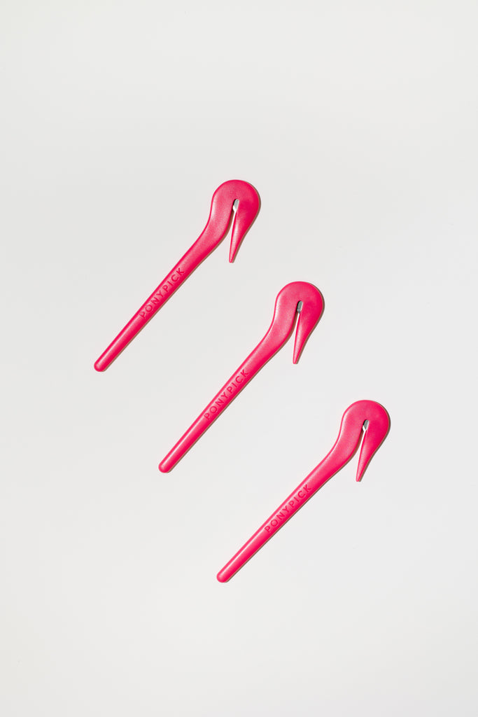 Pony Pick Pack, 3 Pony Picks + Elastics