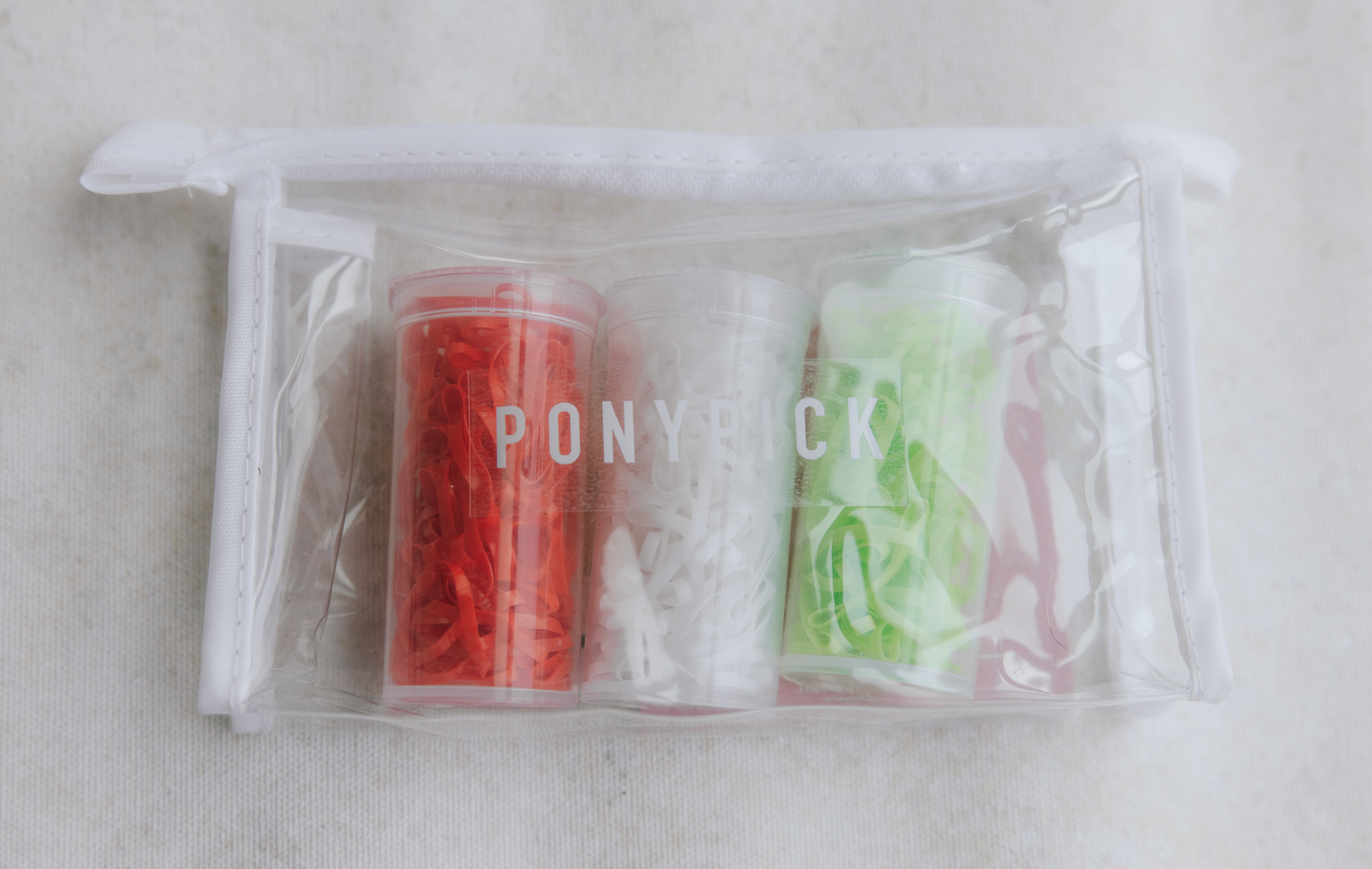 Holiday Elastic Set + 1 White Pony Pick