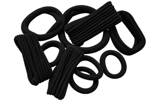 Cushioned Hair Ties | Classic Black