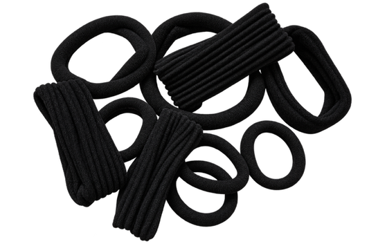 Cushioned Hair Ties | Classic Black