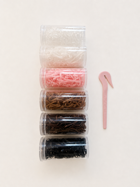 PONYPICK® The Originals | 600 Hair Elastics + Original Pony Pick®